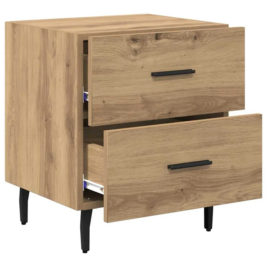 Cabinet de chevet Chêne artisanal 40 x 35 x 47,5 cm - 5