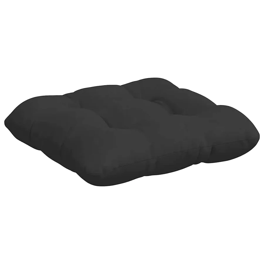 Coussins de siège 4 pcs Noir 40 x 40 cm Tissu en microfibre - 5