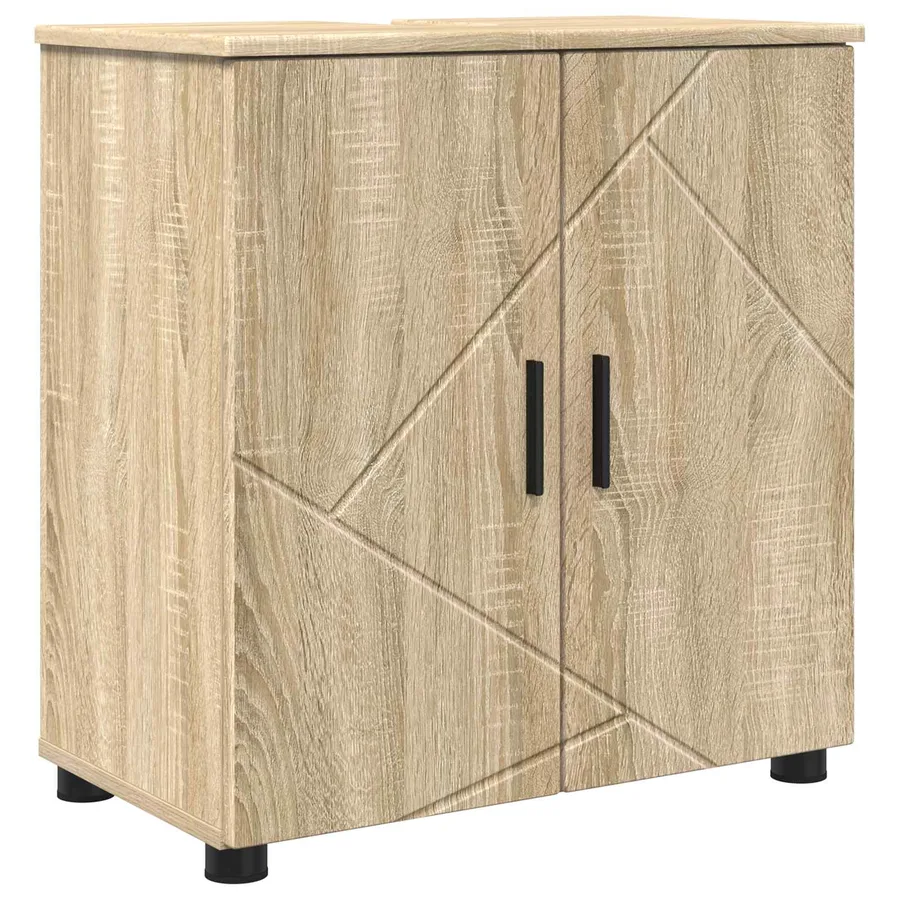 Cabinet de salle de bain Chêne Sonoma 61 x 35 x 64 cm - 2