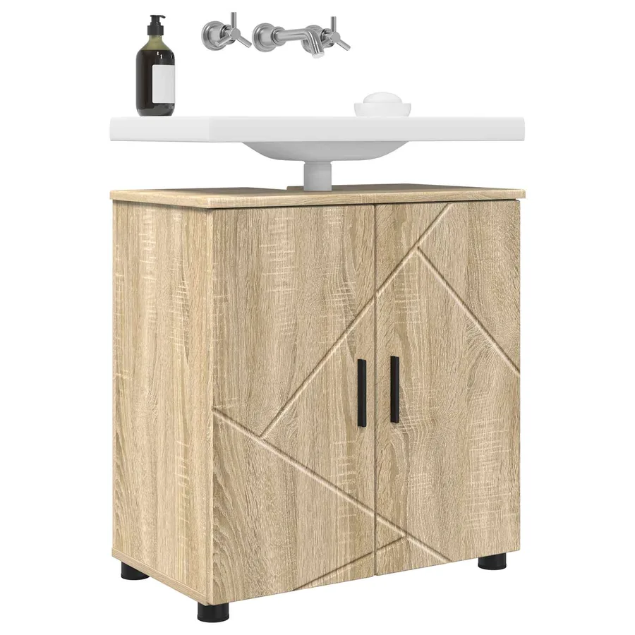 Cabinet de salle de bain Chêne Sonoma 61 x 35 x 64 cm - 3