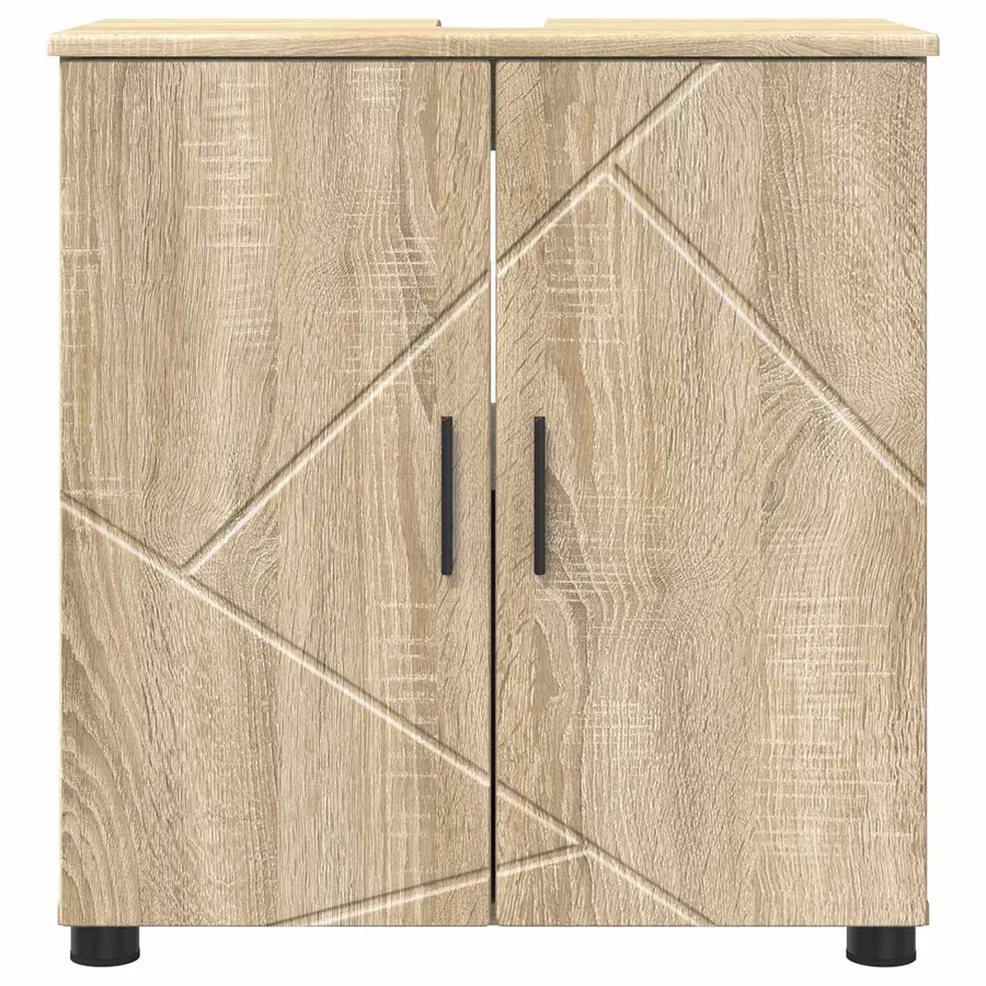 Cabinet de salle de bain Chêne Sonoma 61 x 35 x 64 cm - 6