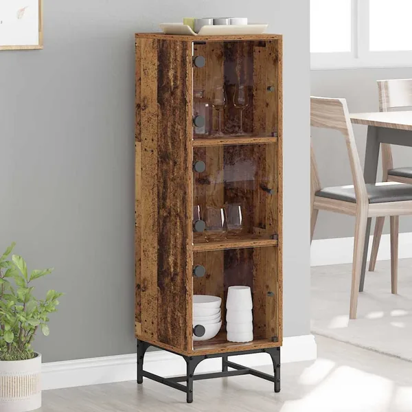 Buffet Bois ancien 35 x 37 x 117 cm