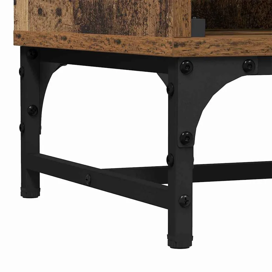 Buffet Bois ancien 35 x 37 x 117 cm - 10