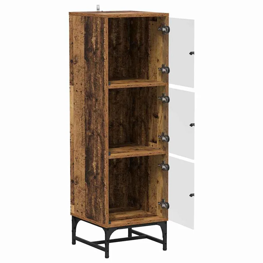 Buffet Bois ancien 35 x 37 x 117 cm - 5