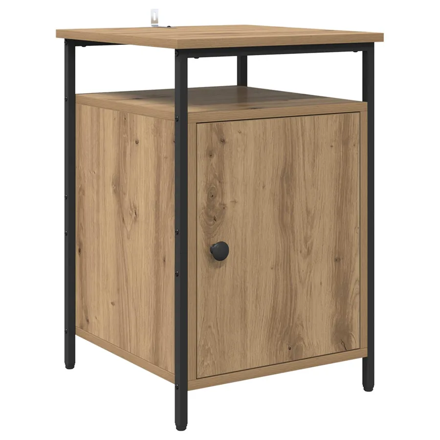 Cabinet de chevet 2 pc Chêne artisanal 40 x 42 x 60cm - 6