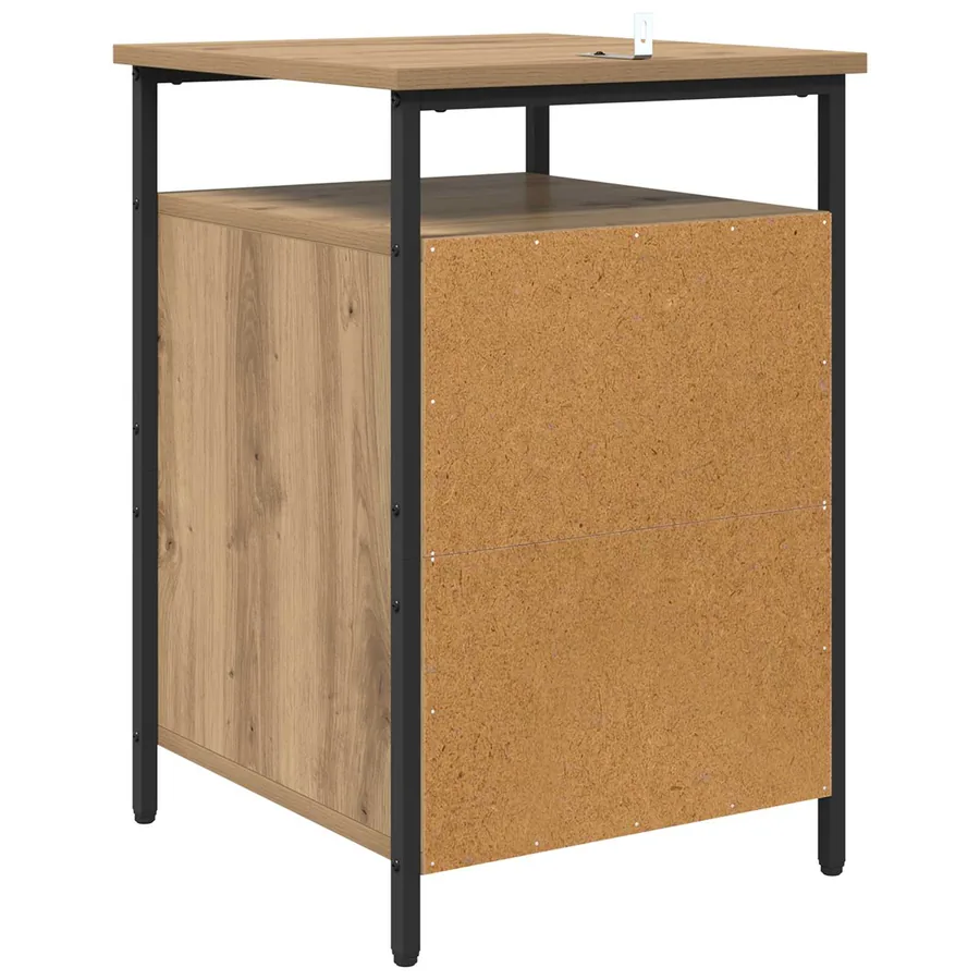 Cabinet de chevet 2 pc Chêne artisanal 40 x 42 x 60cm - 9