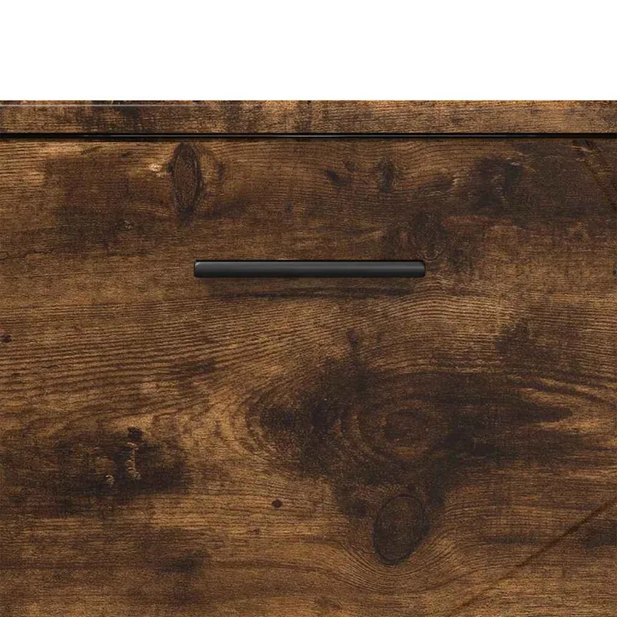 Cabinet de salle de bain Chêne fumé 76,5 x 35 x 64 cm - 10