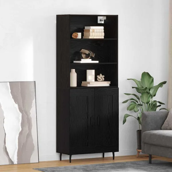 Haut Armoire Chêne noir 69,5 x 34 x 180 cm