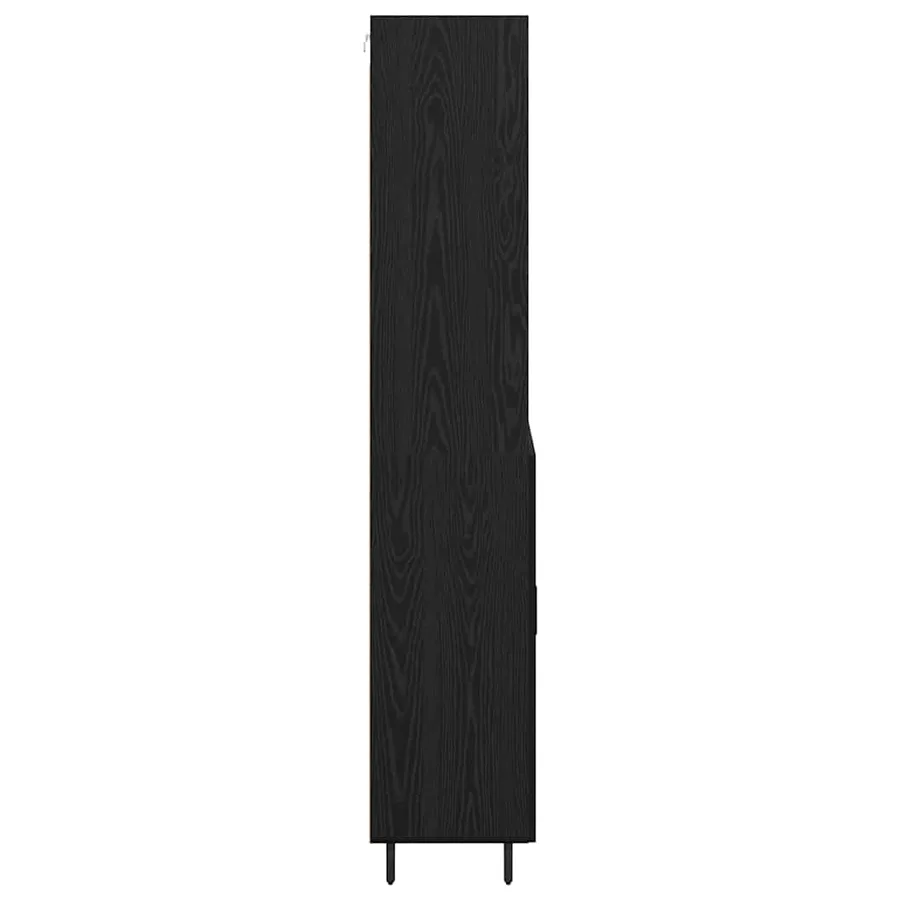 Haut Armoire Chêne noir 69,5 x 34 x 180 cm - 9