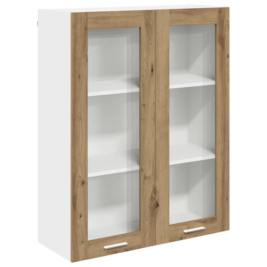 Armoire suspendue avec porte Chêne artisanal 80 x 31 x 100 cm - 2