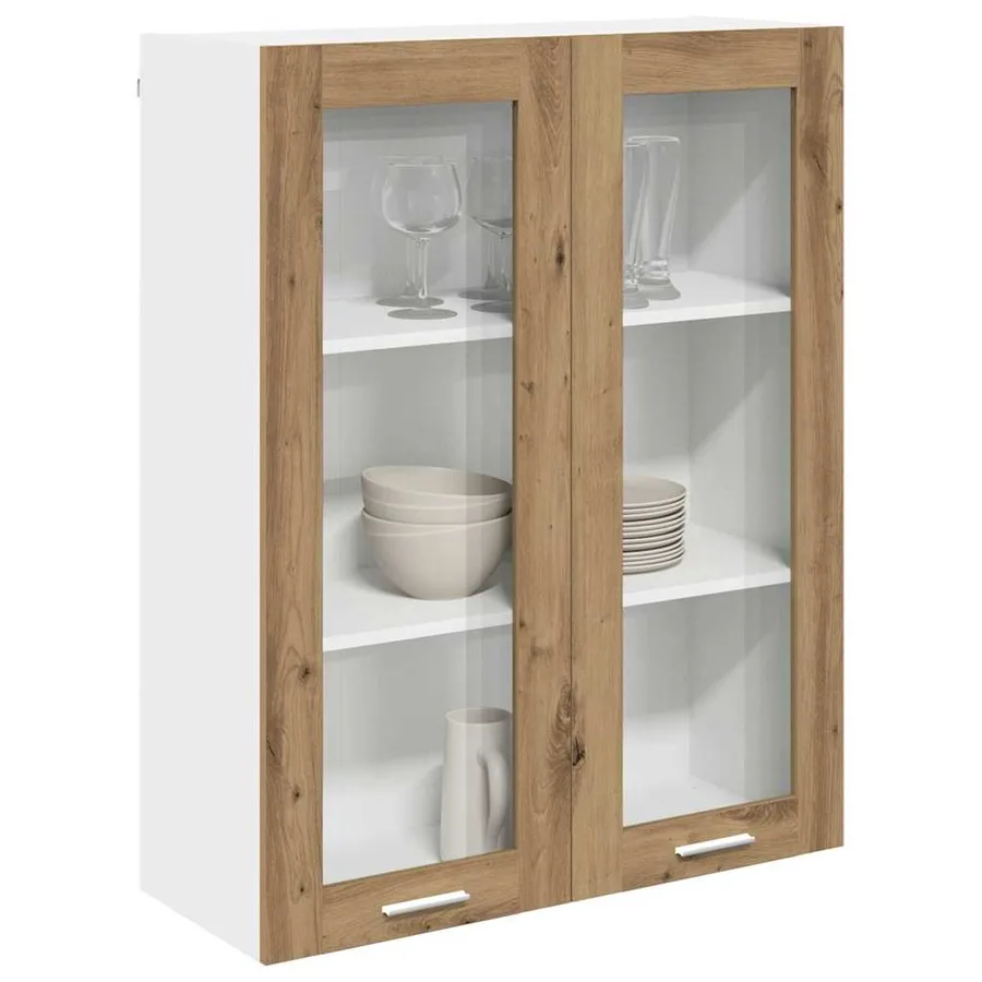 Armoire suspendue avec porte Chêne artisanal 80 x 31 x 100 cm - 3