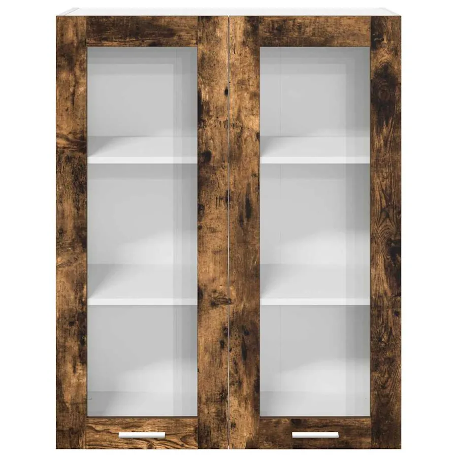 Armoire suspendue Chêne fumé 80 x 31 x 100 cm Bois d'ingénierie - 6