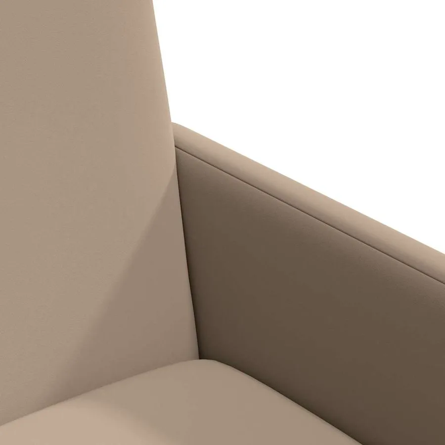 Chaises de Salle à Manger avec Roues 2 pcs Cappuccino Faux cuir - 7