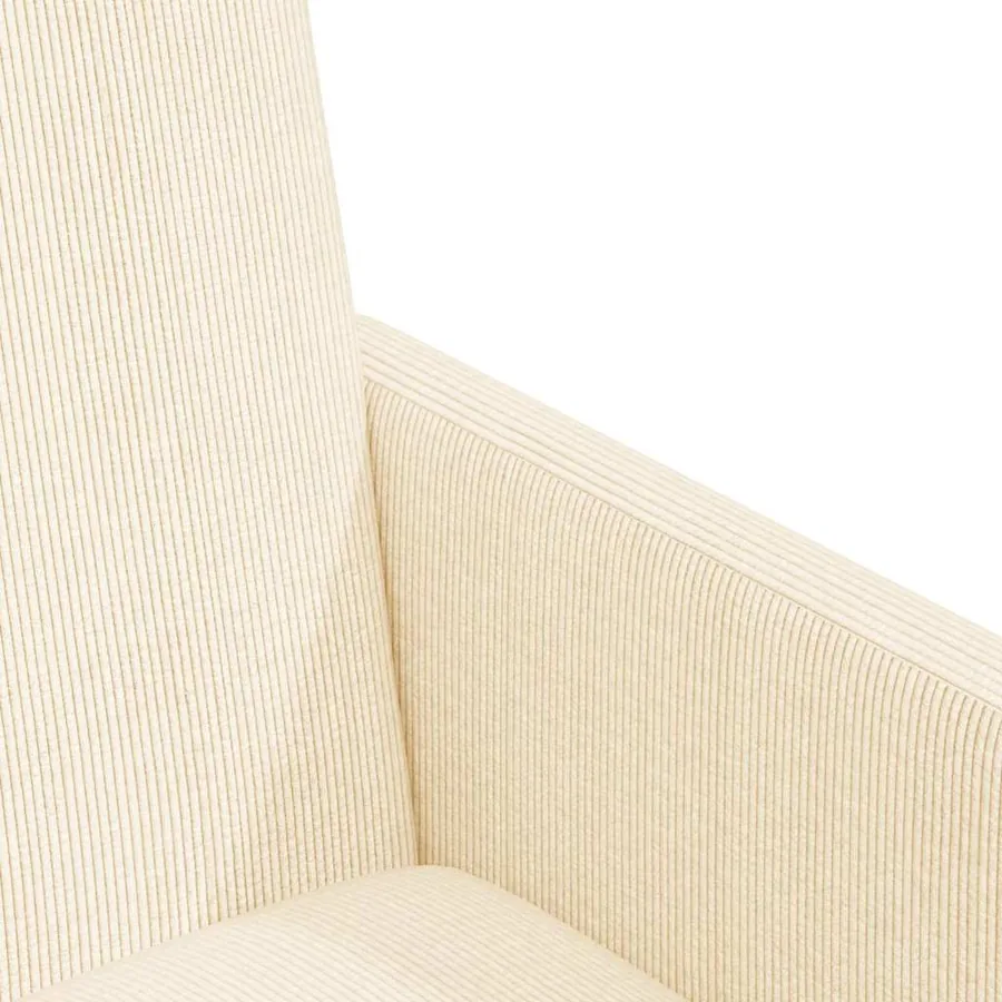 Chaises de Salle à Manger avec Roues avec des roues 2 pcs Crème - 7