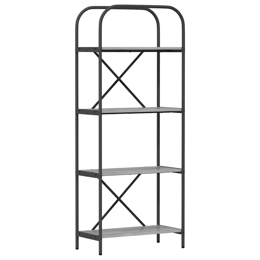 Étagère Gris Sonoma 60 x 30 x 146 cm Bois d'ingénierie - 2