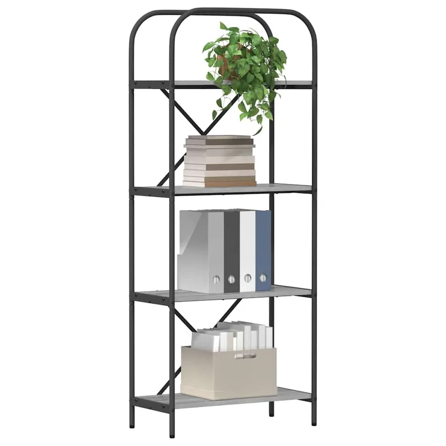 Étagère Gris Sonoma 60 x 30 x 146 cm Bois d'ingénierie - 3