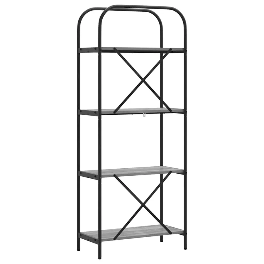 Étagère Gris Sonoma 60 x 30 x 146 cm Bois d'ingénierie - 7