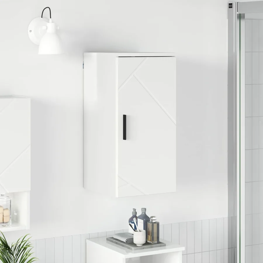 Cabinet de salle de bain Blanc brillant 30 x 31,5 x 61 cm