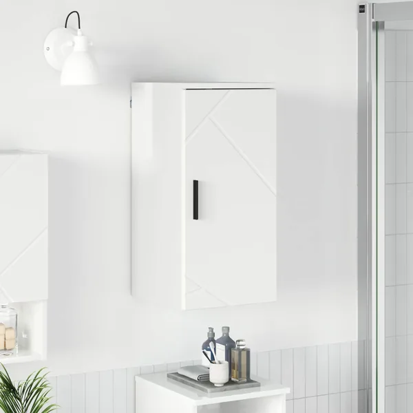 Cabinet de salle de bain Blanc brillant 30 x 31,5 x 61 cm