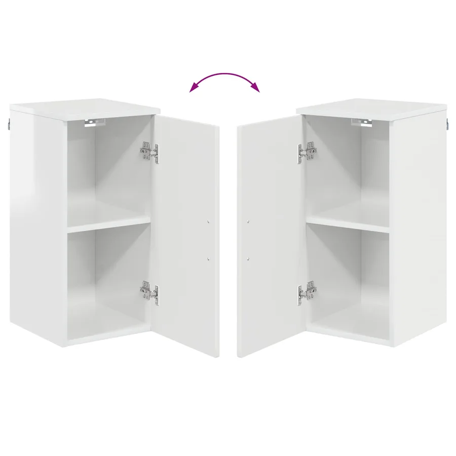 Cabinet de salle de bain Blanc brillant 30 x 31,5 x 61 cm - 12