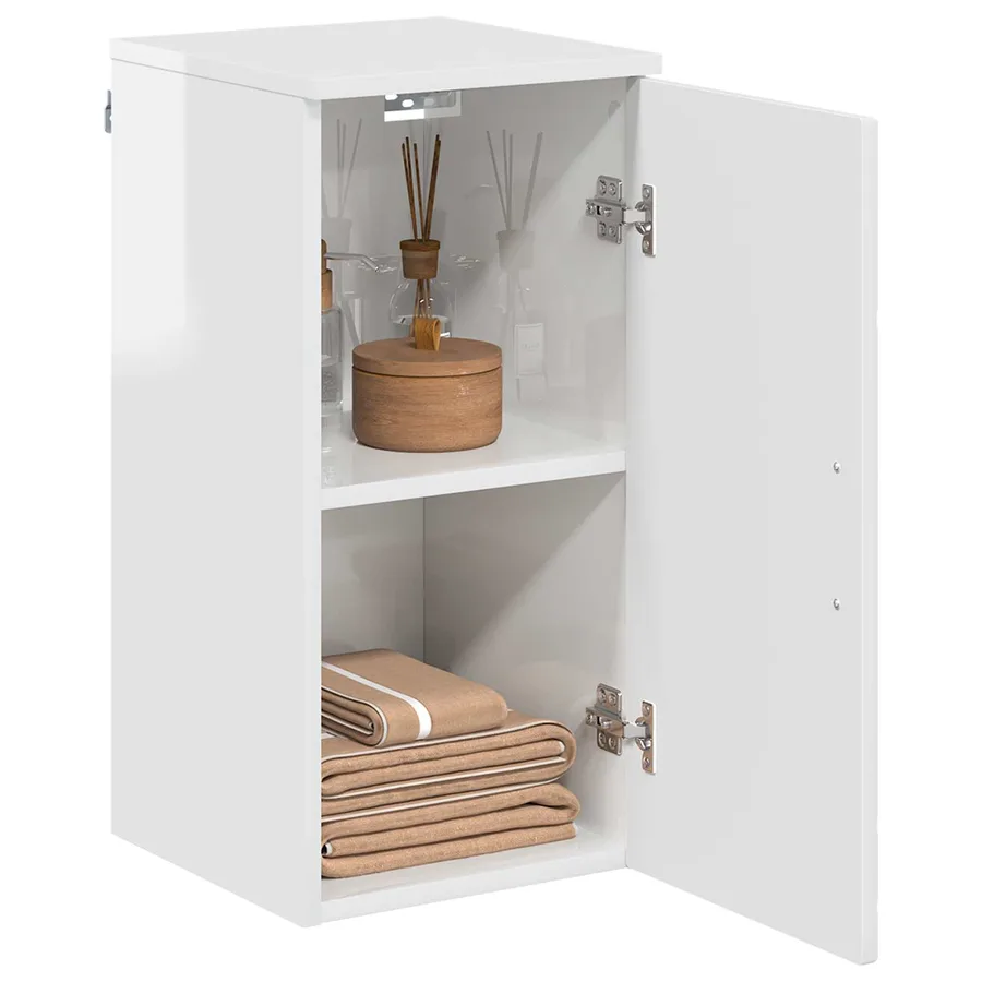 Cabinet de salle de bain Blanc brillant 30 x 31,5 x 61 cm - 3