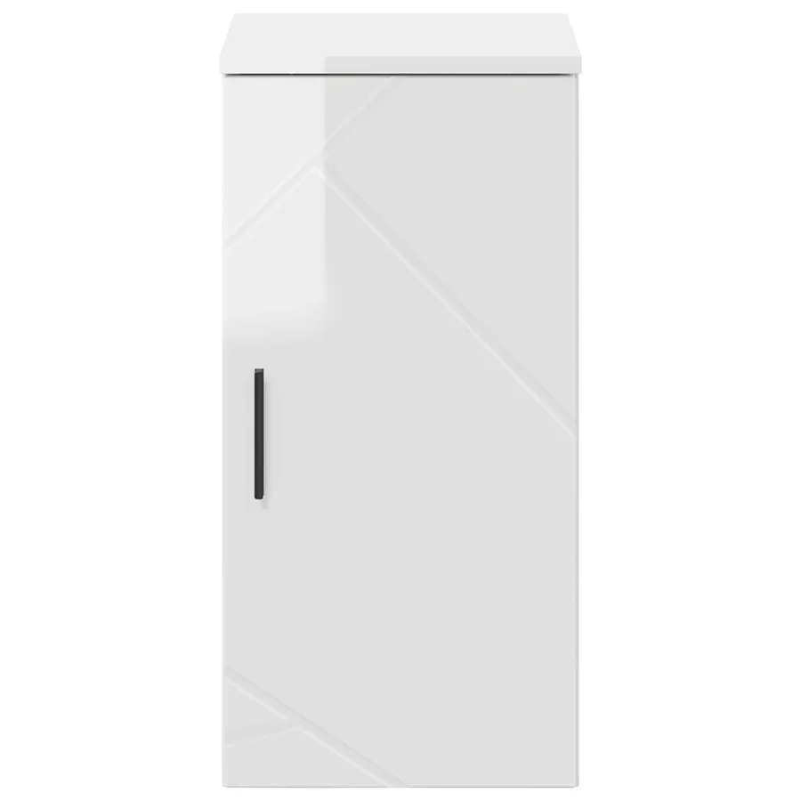 Cabinet de salle de bain Blanc brillant 30 x 31,5 x 61 cm - 6