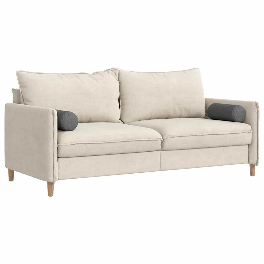 Coussins d'accent 2 pcs Gris foncé Ø 15 x 40 cm - 3