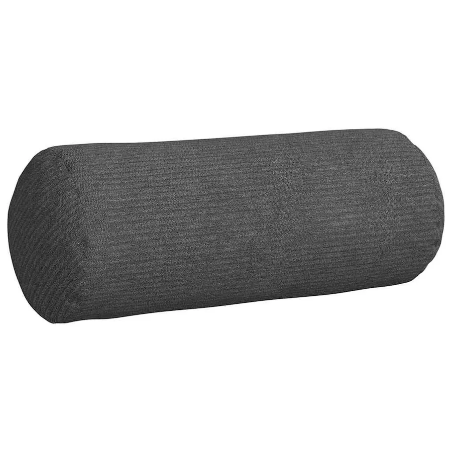 Coussins d'accent 2 pcs Gris foncé Ø 15 x 40 cm - 5