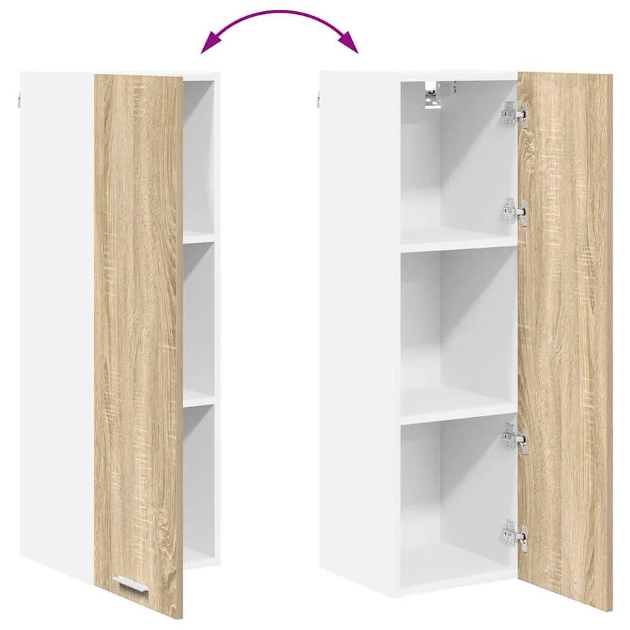 Armoire suspendue avec stockage Chêne Sonoma 30 x 31 x 100 cm - 11
