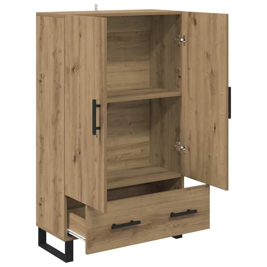 Haut Armoire Chêne artisanal 69,5 x 30 x 115 cm - 5