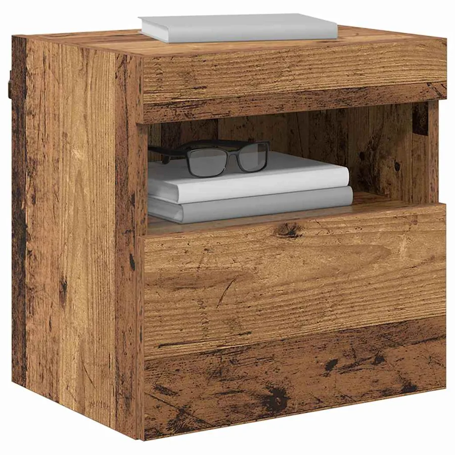 Meuble TV mural Bois Ancien 40 x 30 x 40 cm Bois d'ingénierie - 3