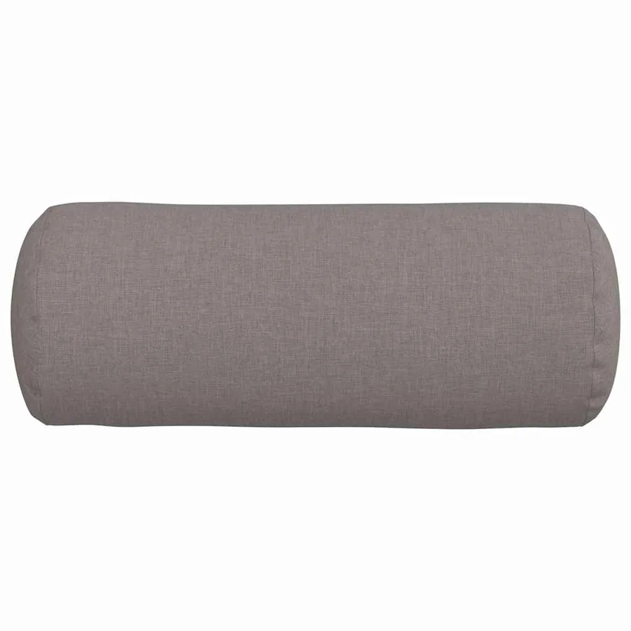Coussins d'accent 2 pcs Taupe Ø 15 x 40 cm tissu - 6
