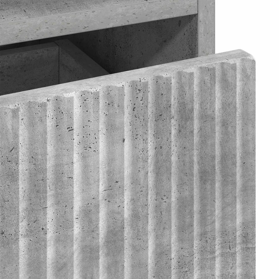 Cabinet de salle de bain Gris béton 31,5 x 33 x 190 cm - 11