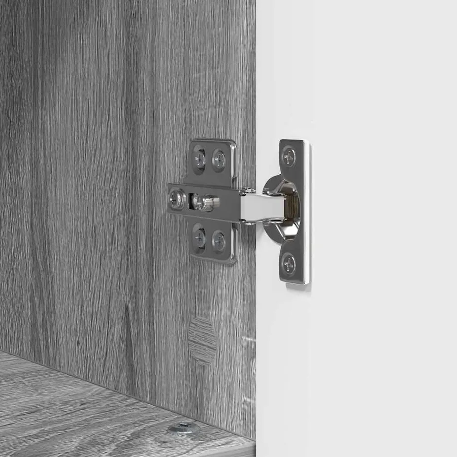 Cabinet de salle de bain avec porte Gris Sonoma 30 x 35 x 95 cm - 11