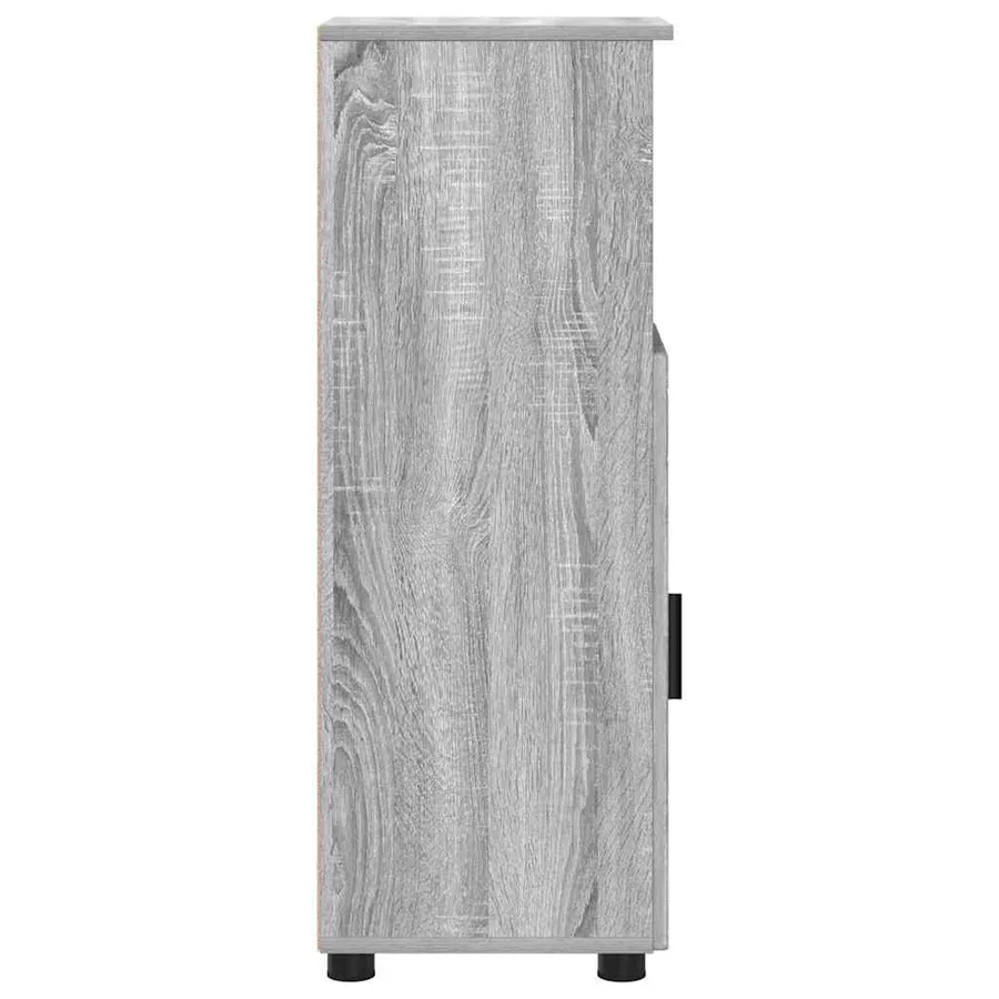 Cabinet de salle de bain avec porte Gris Sonoma 30 x 35 x 95 cm - 7
