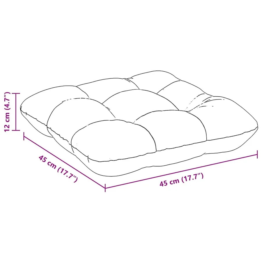 Coussins de siège 4 pcs Vert foncé 45 x 45 cm - 11
