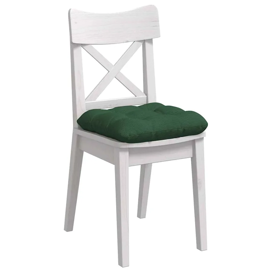 Coussins de siège 4 pcs Vert foncé 45 x 45 cm - 3