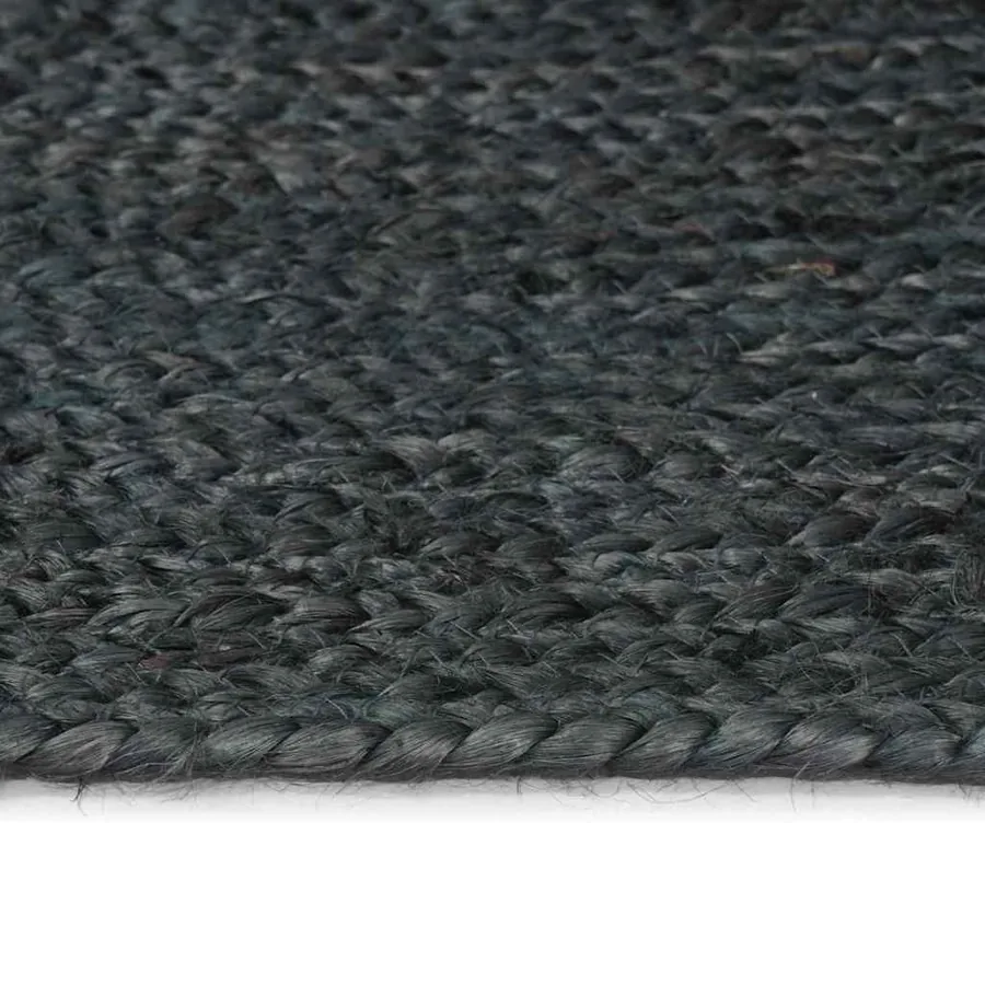 Tapis de surface Gris foncé 140 x 200 cm Jute - 4