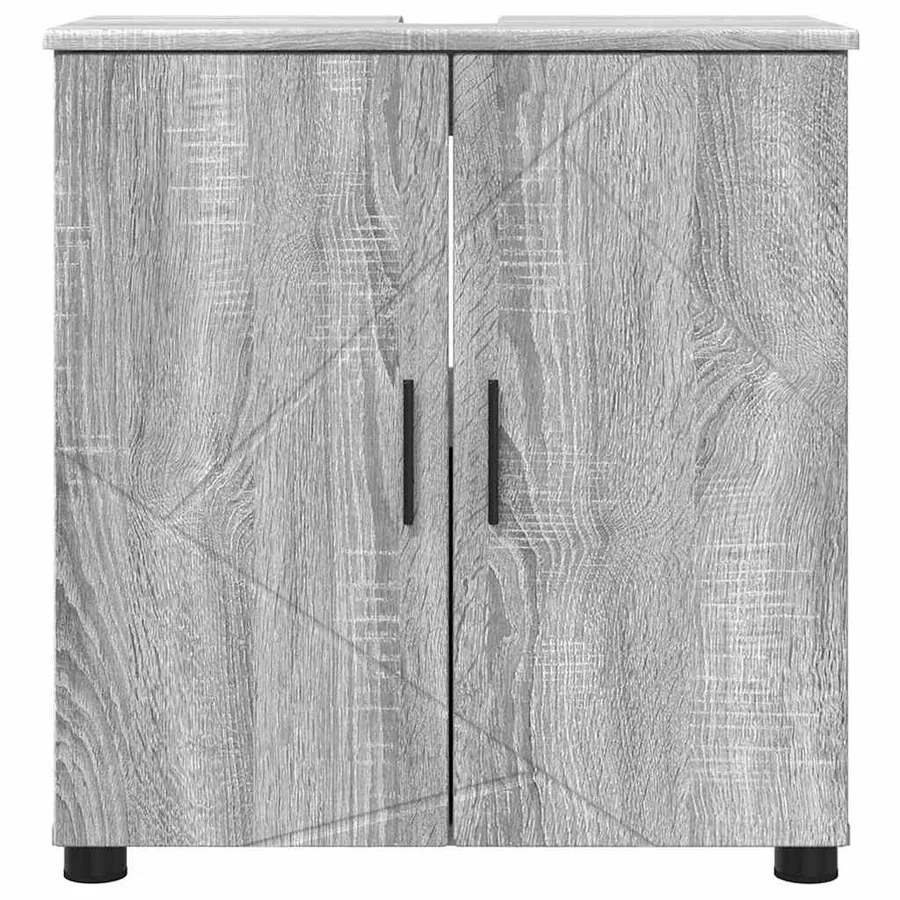 Cabinet de salle de bain avec porte Gris Sonoma 61 x 35 x 64 cm - 6