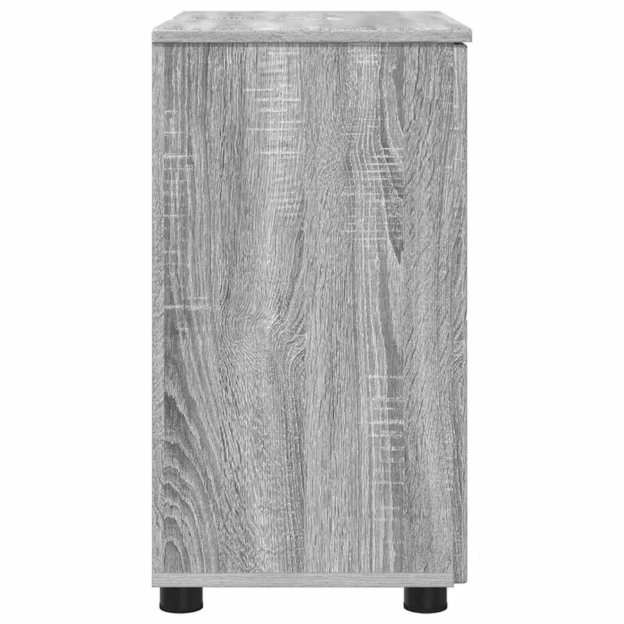 Cabinet de salle de bain avec porte Gris Sonoma 61 x 35 x 64 cm - 7