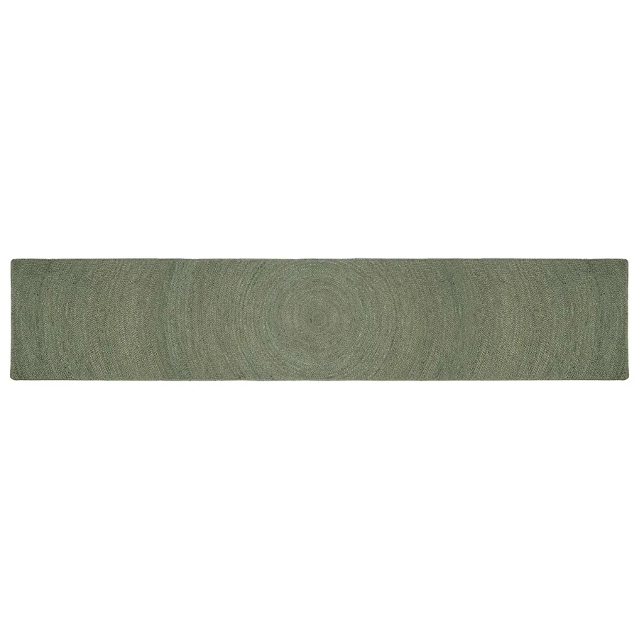 Tapis de surface Vert olive 60 x 400 cm Jute