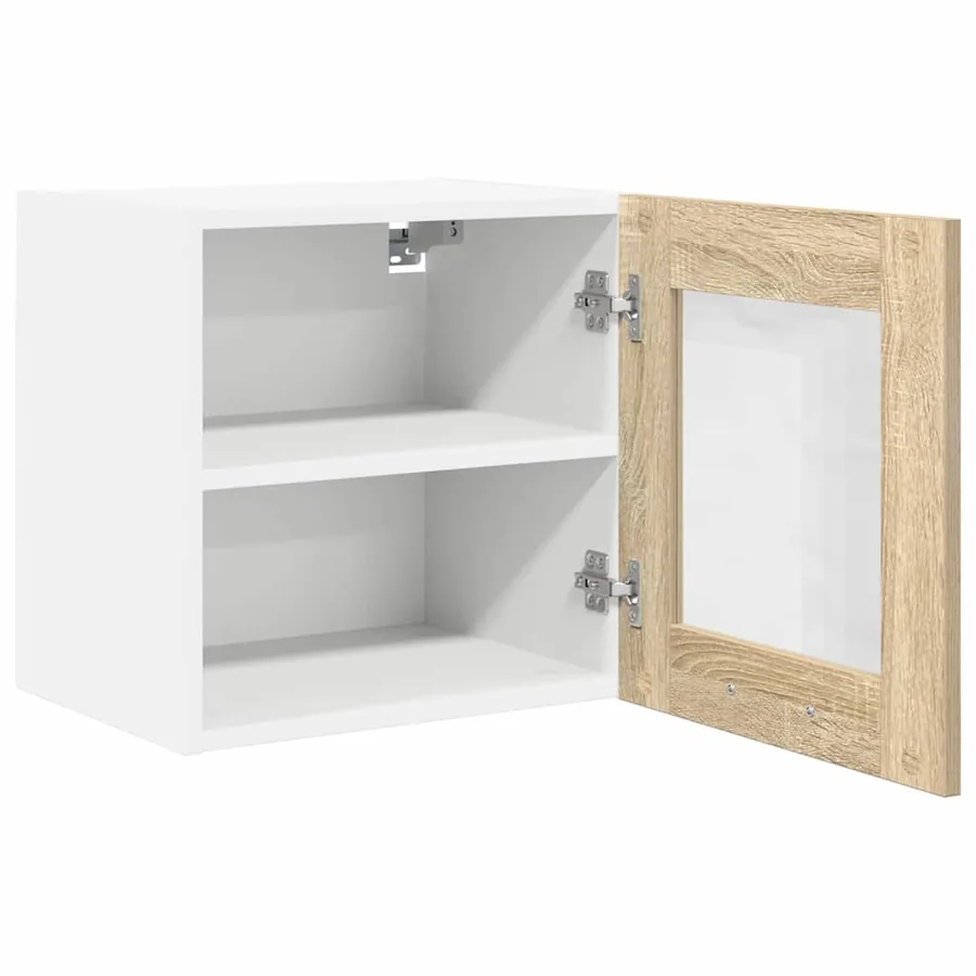 Armoire suspendue avec porte 2 pcs Chêne Sonoma 40 x 31 x 40 cm - 6