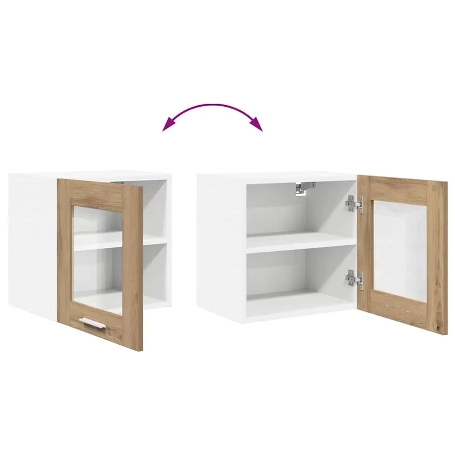 Armoire suspendue Riga 2 pcs Chêne artisanal 40 x 31 x 40 cm - 12