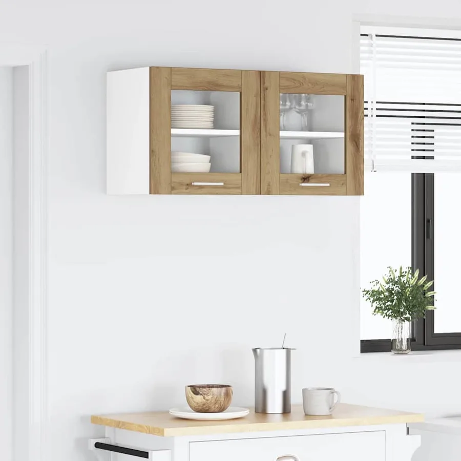 Armoire suspendue Riga 2 pcs Chêne artisanal 40 x 31 x 40 cm - 4