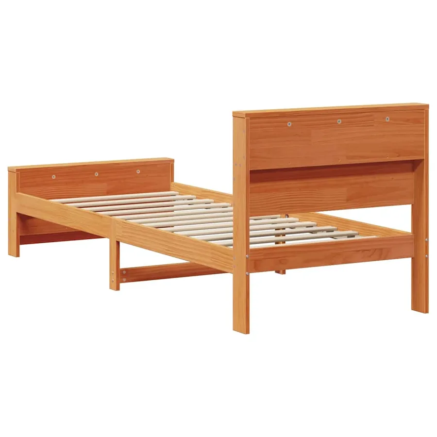Cadre de lit Brun cire 75 x 190 cm Bois d'ingénierie - 7