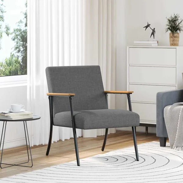 fauteuil Gris foncé tissu