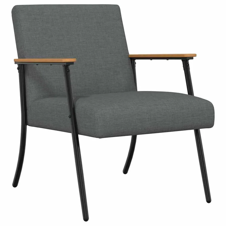 fauteuil Gris foncé tissu - 2