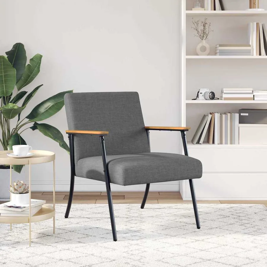 fauteuil Gris foncé tissu - 3
