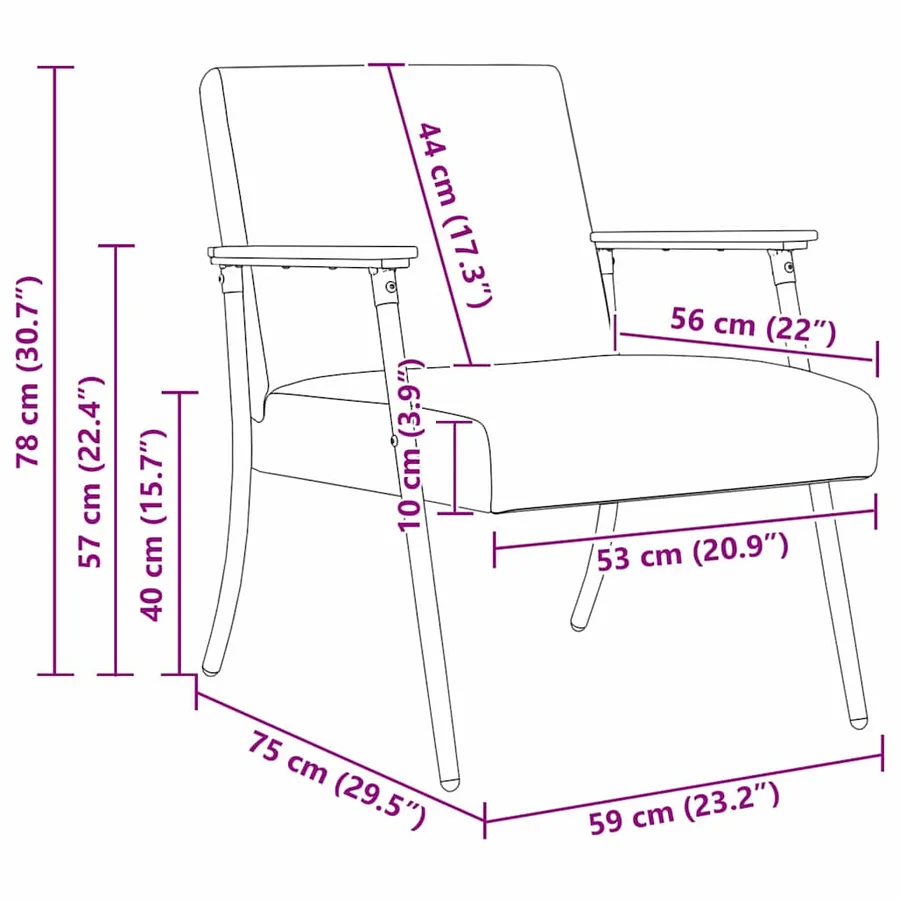 fauteuil Gris foncé tissu - 8