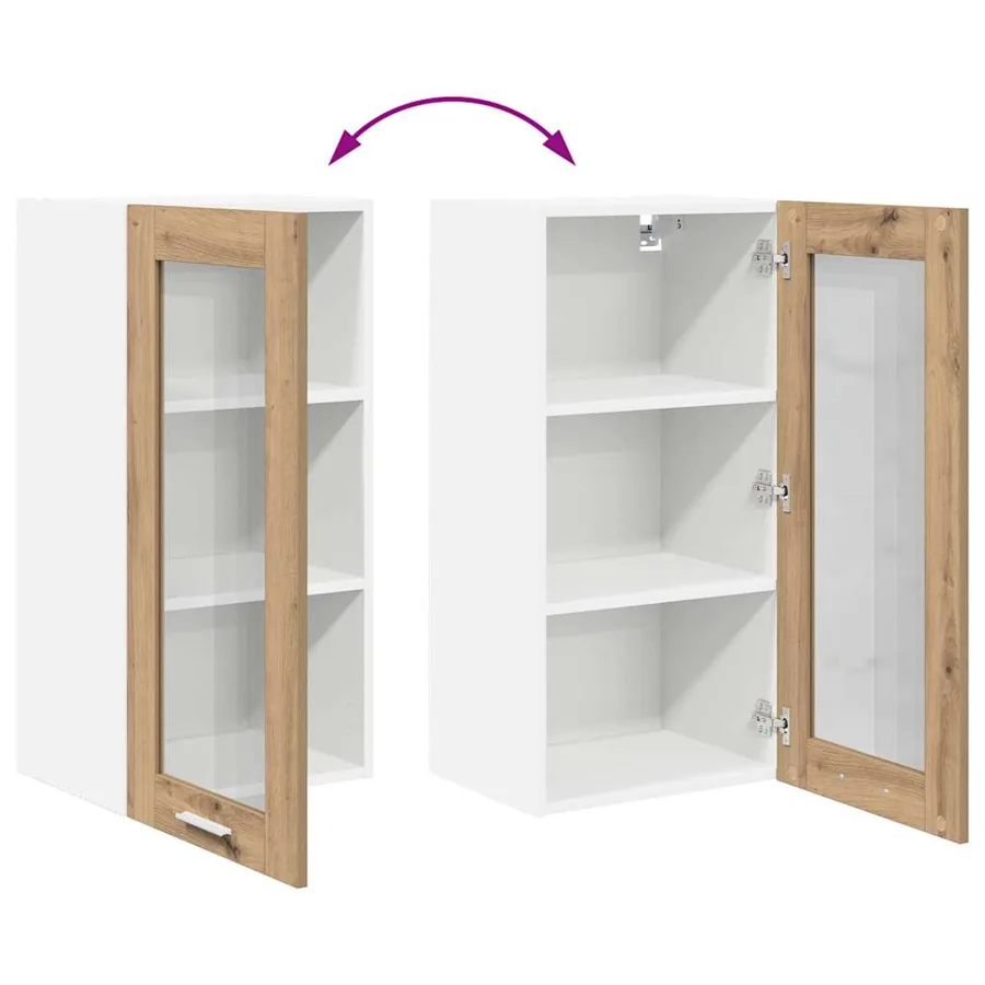 Armoire suspendue 2 pcs Chêne artisanal 40 x 31 x 80 cm - 12
